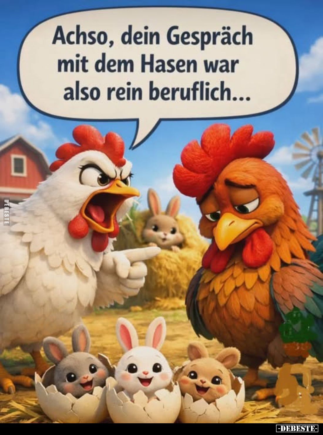 Achso, dein Gespräch mit dem Hasen war also rein.. - Lustige Bilder | DEBESTE.de