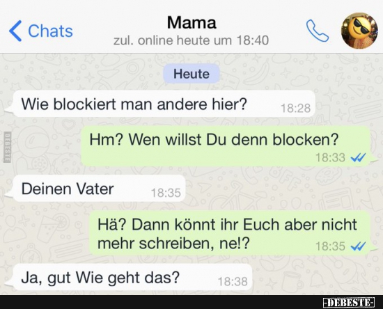 Wie blockiert man andere hier?  - Lustige Bilder | DEBESTE.de