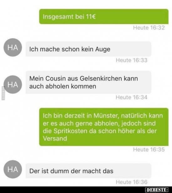 Insgesamt bei 11€