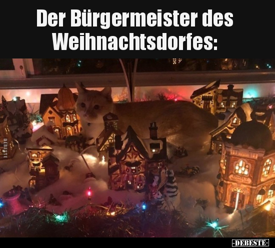 Der Bürgermeister des Weihnachtsdorfes.. - Lustige Bilder | DEBESTE.de