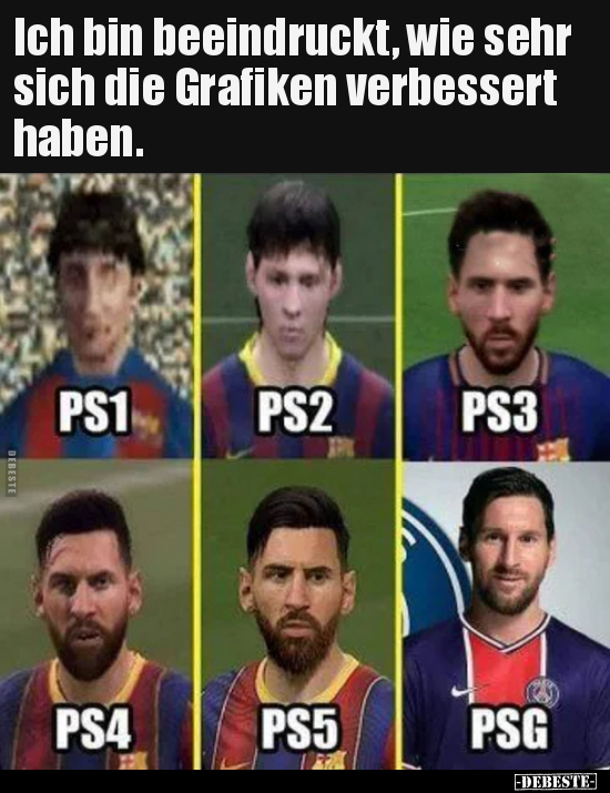 Ich bin beeindruckt, wie sehr sich die Grafiken verbessert..