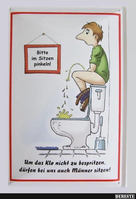 Bitte im Sitzen pinkeln! - Lustige Bilder | DEBESTE.de