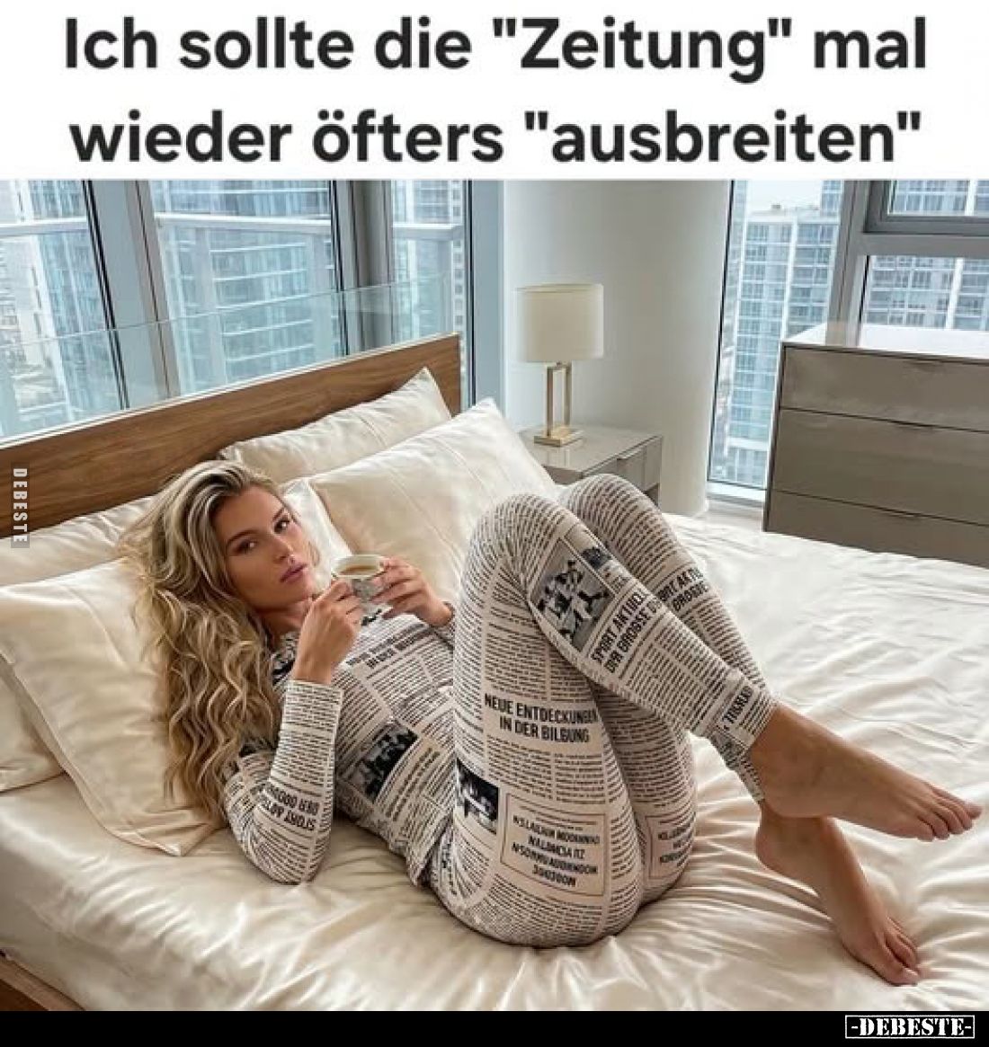 Ich sollte die "Zeitung" mal wieder öfters "ausbreiten"