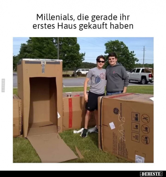 Millenials, die gerade ihr erstes Haus gekauft haben