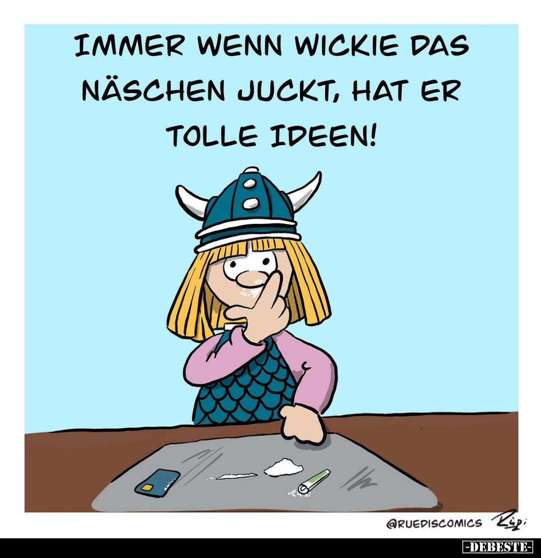 Immer wenn Wickie das Näschen juckt, hat er tolle Ideen!