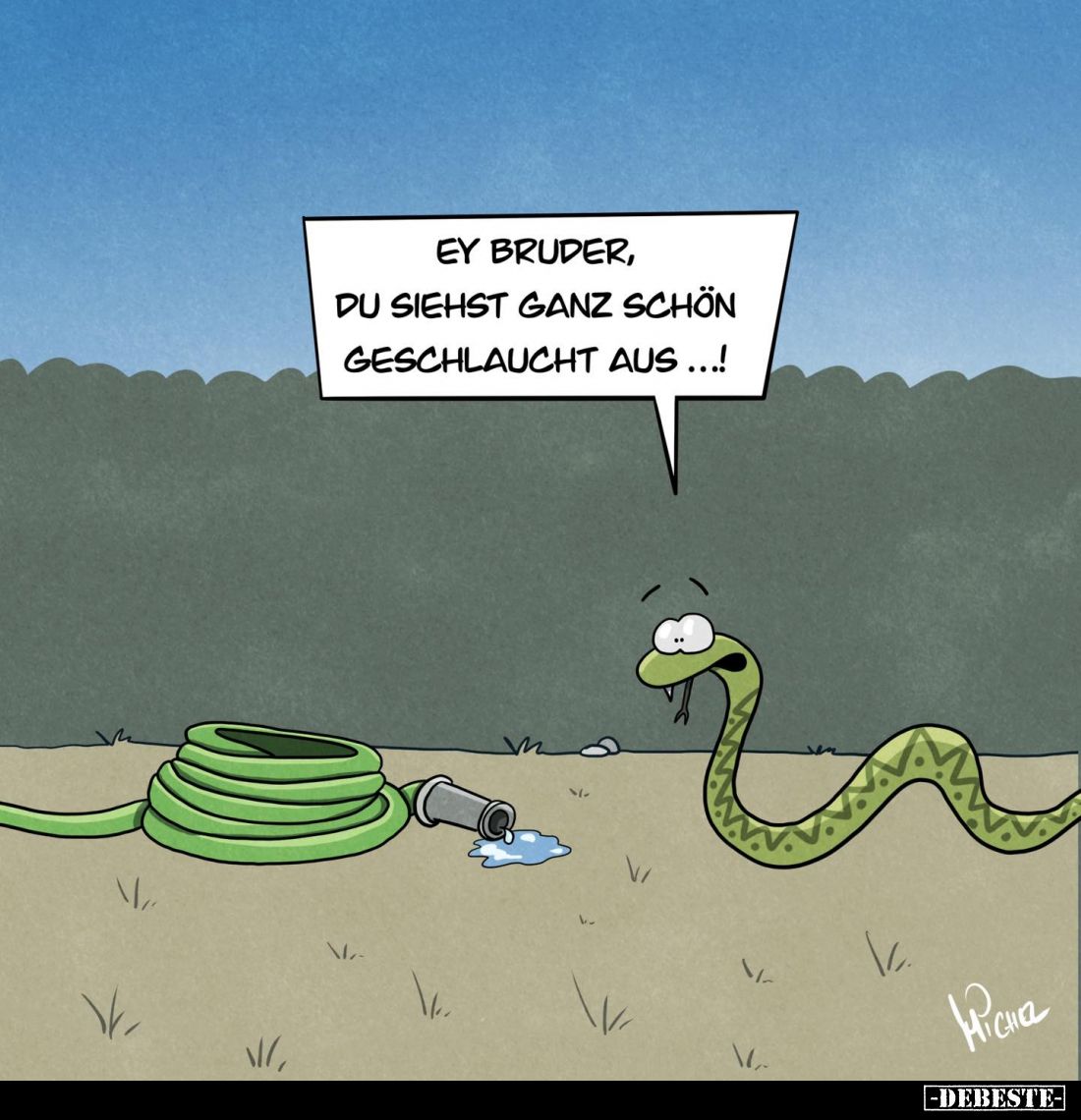 Ey Bruder, du siehst ganz schön geschlaucht aus...!