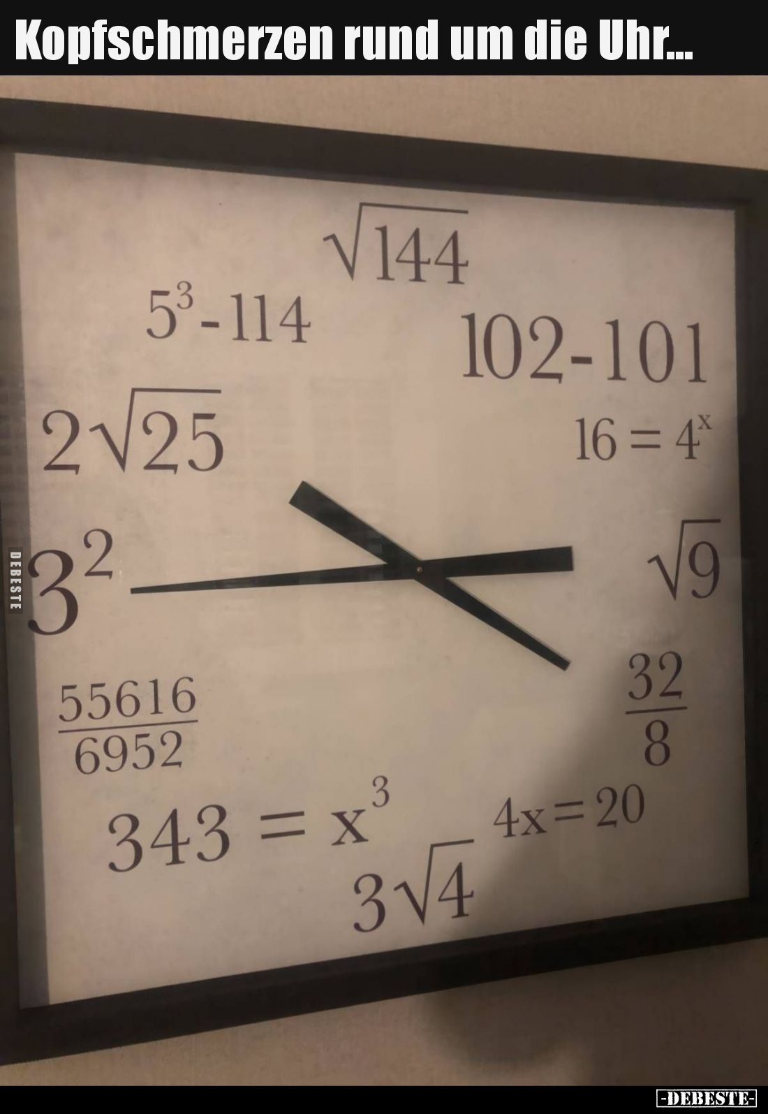 Kopfschmerzen rund um die Uhr... - Lustige Bilder | DEBESTE.de