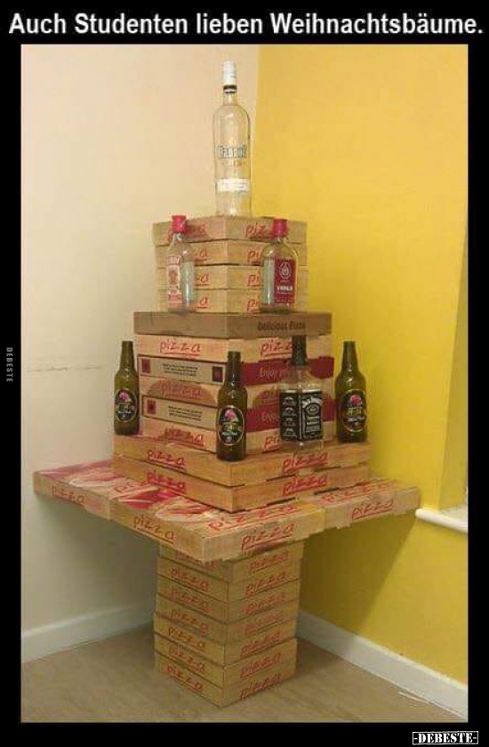 Auch Studenten lieben Weihnachtsbäume..