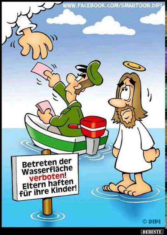 Betreten der Wasserfläche verboten! Eltern haften für ihre.. - Lustige Bilder | DEBESTE.de