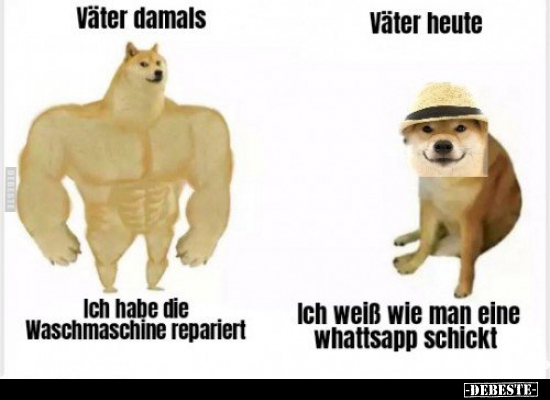 Väter damals / Väter heute...