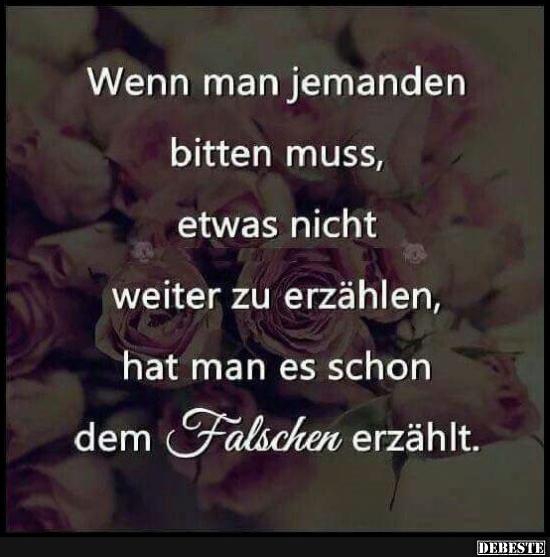 Wenn man jemanden bitten muss..