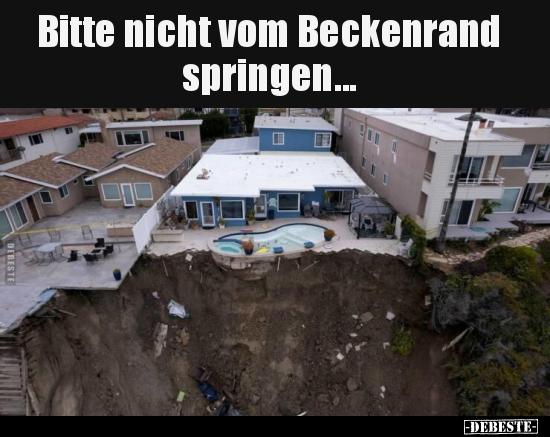 Bitte nicht vom Beckenrand springen... - Lustige Bilder | DEBESTE.de