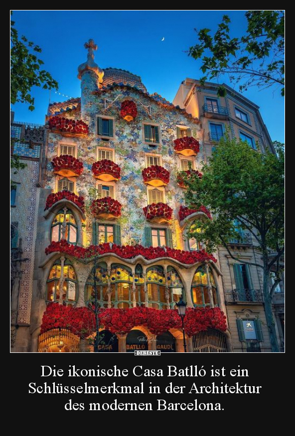 Die ikonische Casa Batlló ist ein Schlüsselmerkmal in der.. - Lustige Bilder | DEBESTE.de