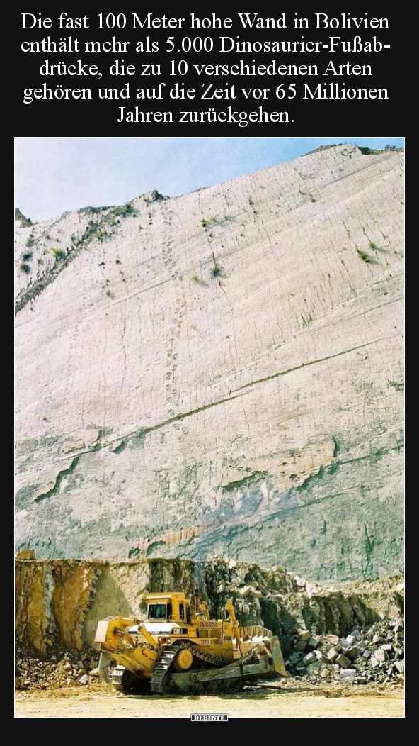 Die fast 100 Meter hohe Wand in Bolivien enthält mehr als.. - Lustige Bilder | DEBESTE.de