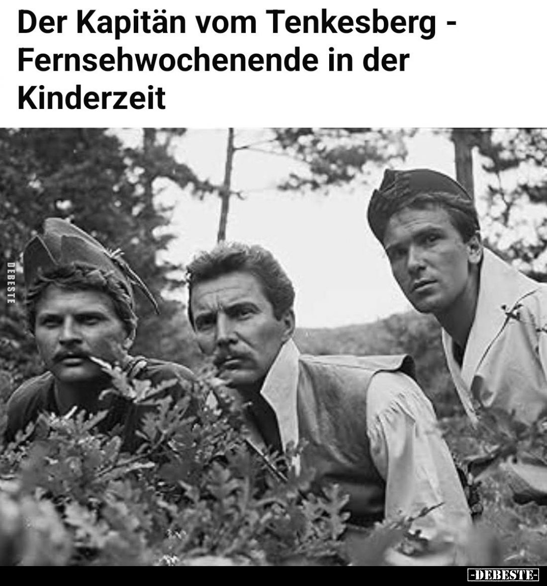 Der Kapitän vom Tenkesberg-Fernsehwochenende in der Kinderzeit.