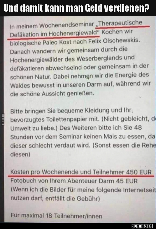 Und damit kann man Geld verdienen?