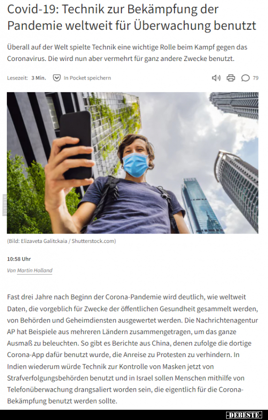 Covid-19: Technik zur Bekämpfung der Pandemie weltweit für.. - Lustige Bilder | DEBESTE.de