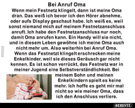 Bei Anruf Oma.. - Lustige Bilder | DEBESTE.de