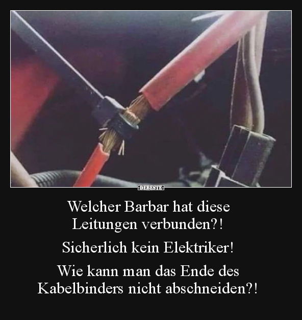 Welcher Barbar hat diese Leitungen.. - Lustige Bilder | DEBESTE.de