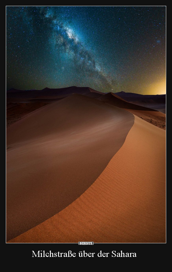 Milchstraße über der Sahara..