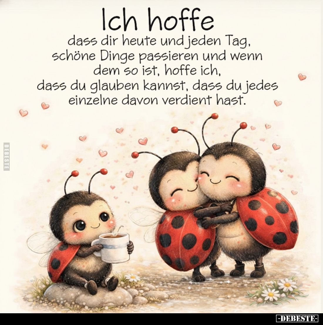 Ich hoffe dass dir heute und jeden Tag, schöne Dinge.. - Lustige Bilder | DEBESTE.de