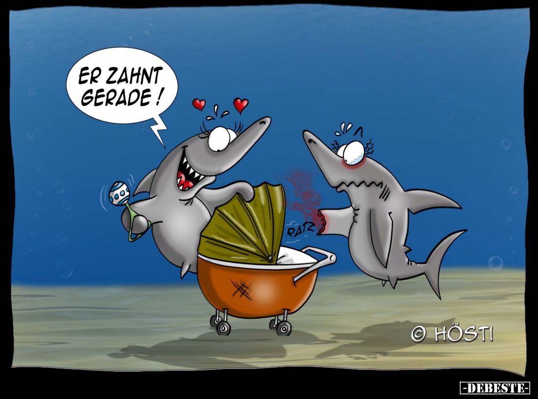 Er zahnt gerade!