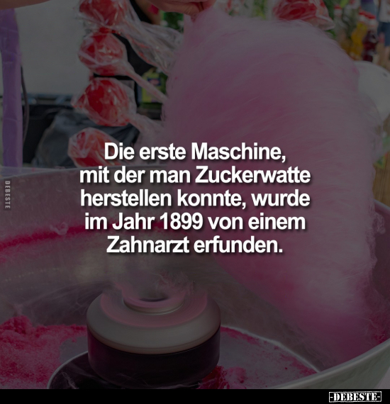 Die erste Maschine, mit der man Zuckerwatte herstellen konnte.. - Lustige Bilder | DEBESTE.de