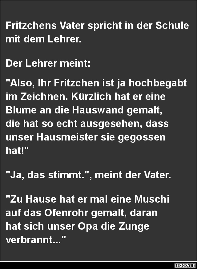 Fritzchens Vater... - Lustige Bilder | DEBESTE.de