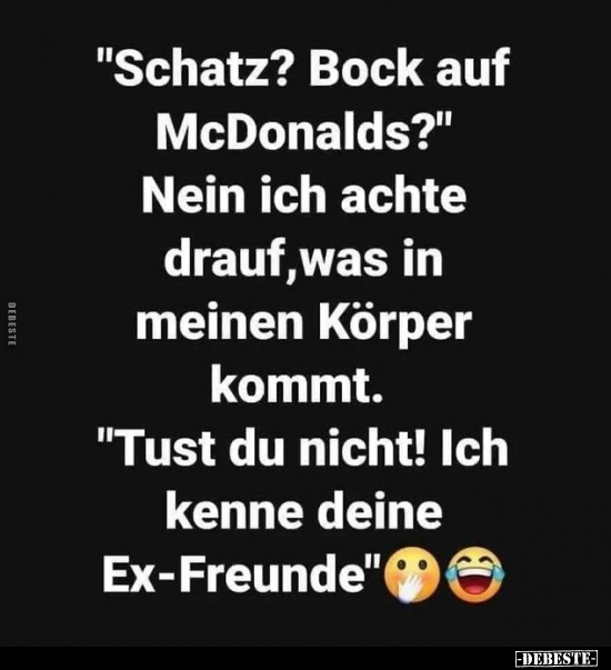 "Schatz? Bock auf McDonalds?".. - Lustige Bilder | DEBESTE.de