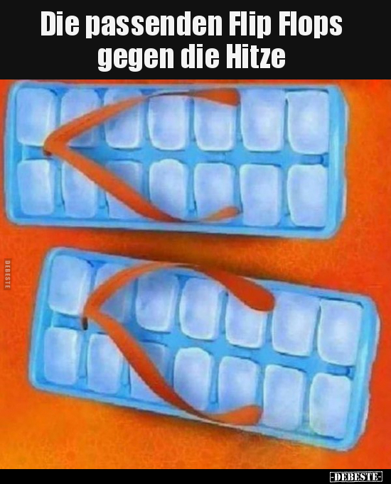 Die passenden Flip Flops gegen die Hitze.. - Lustige Bilder | DEBESTE.de