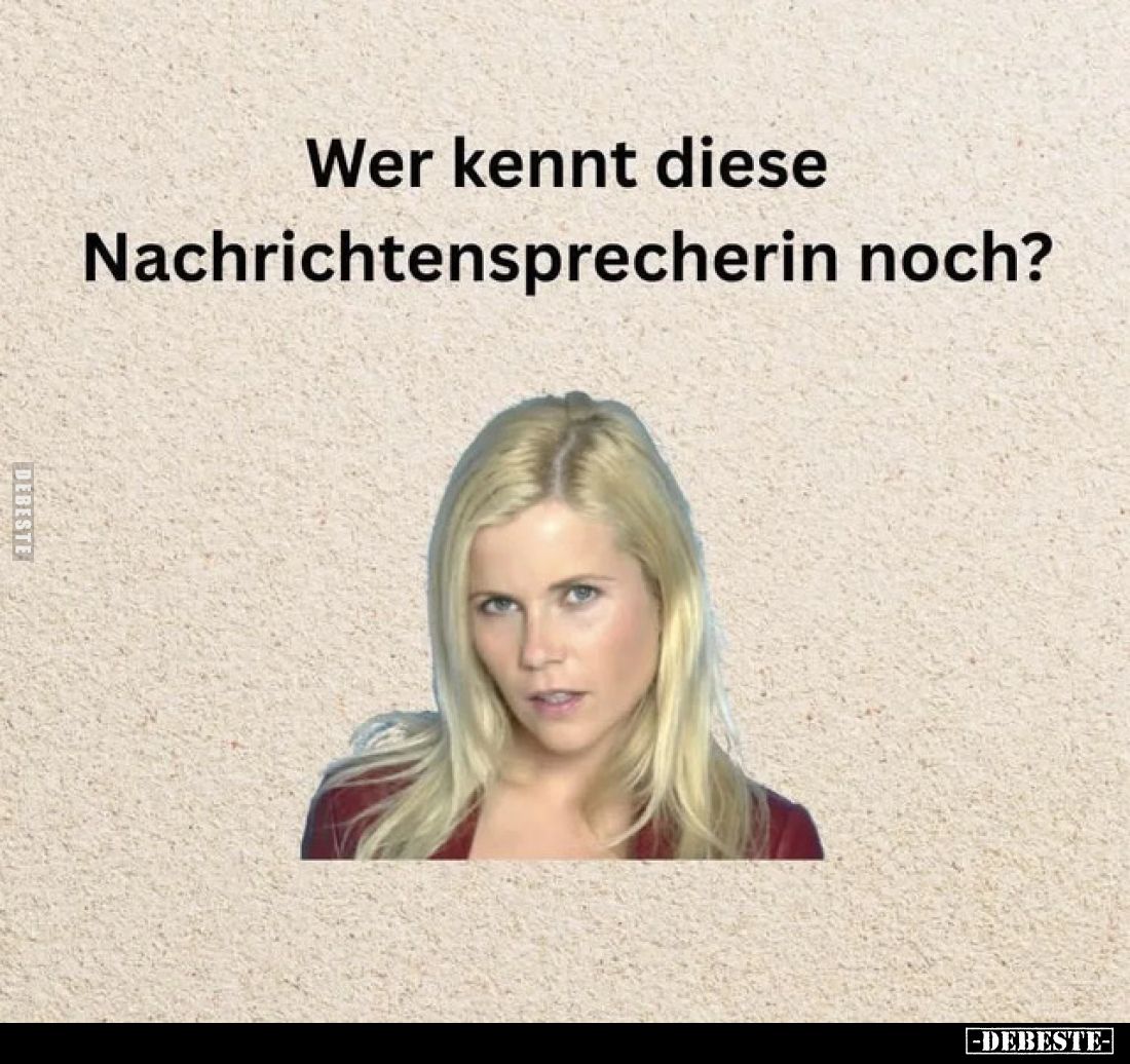 Wer kennt diese Nachrichtensprecherin noch?