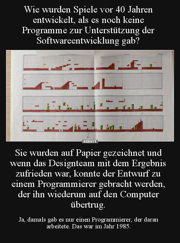 Wie wurden Spiele vor 40 Jahren entwickelt, als es noch.. - Lustige Bilder | DEBESTE.de