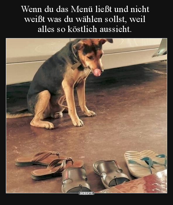 Wenn du das Menü ließt und nicht weißt was du wählen.. - Lustige Bilder | DEBESTE.de