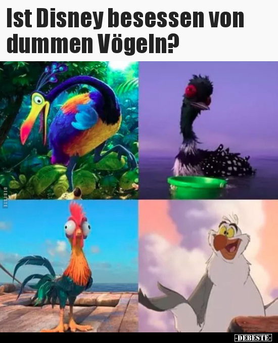 Ist Disney besessen von dummen Vögeln?.. - Lustige Bilder | DEBESTE.de