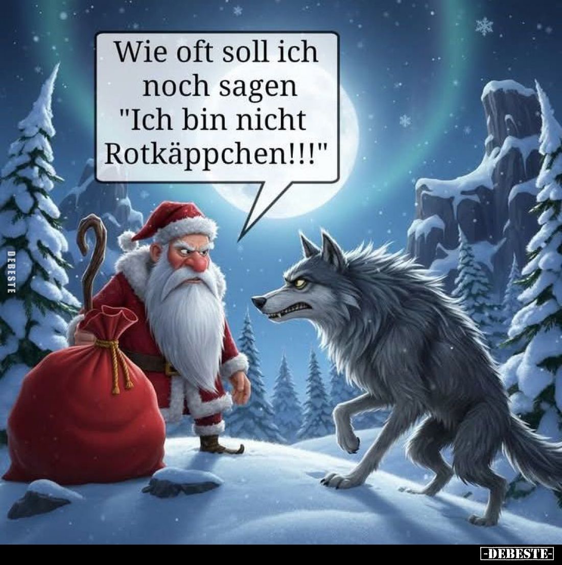 Wie oft soll ich noch sagen "Ich bin nicht Rotkäppchen!!!"