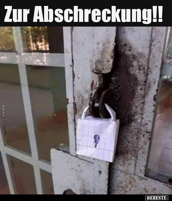 Zur Abschreckung!!..
