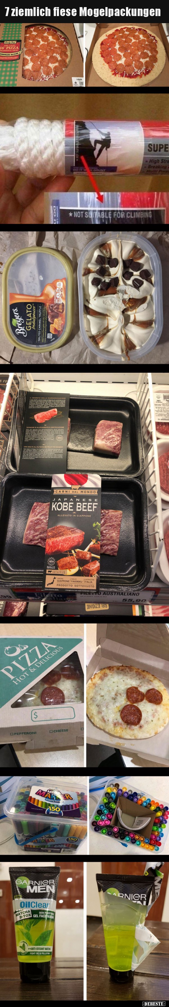 7 ziemlich fiese Mogelpackungen..