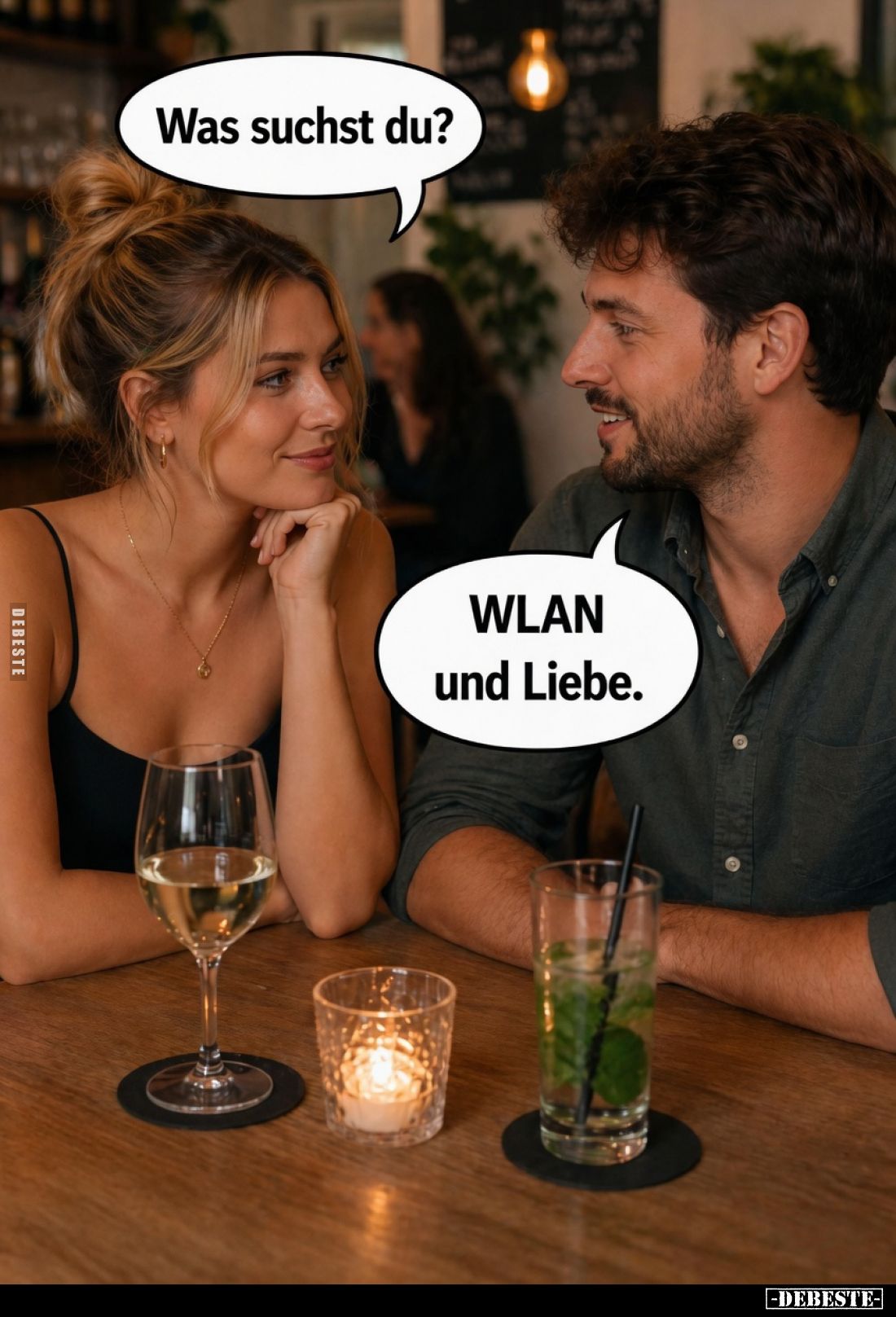 Was suchst du?
WLAN und Liebe.