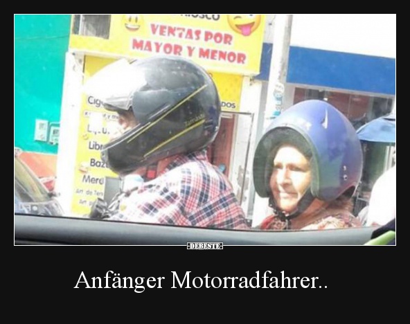 Anfänger Motorradfahrer.. - Lustige Bilder | DEBESTE.de