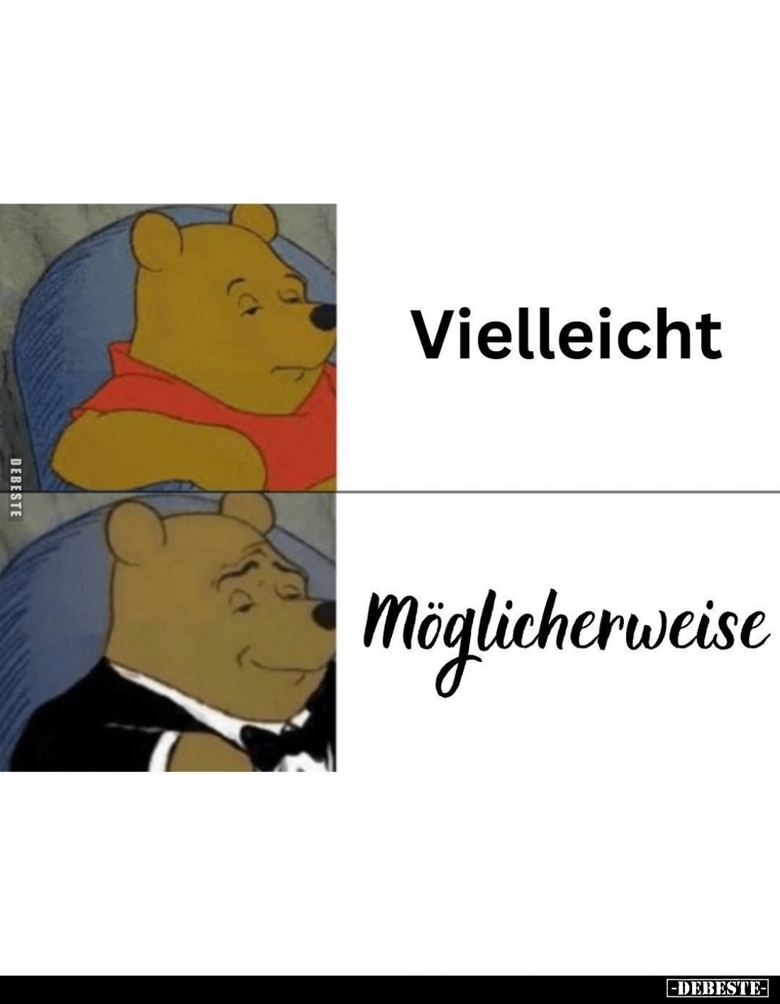 Vielleicht vs
Möglicherweise.