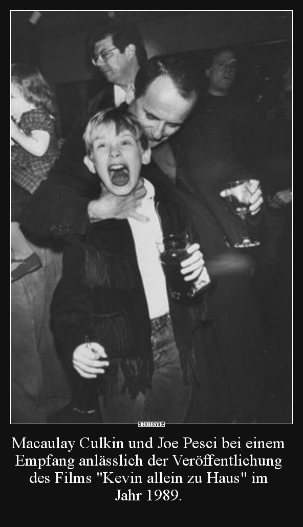 Macaulay Culkin und Joe Pesci bei einem Empfang anlässlich.. - Lustige Bilder | DEBESTE.de