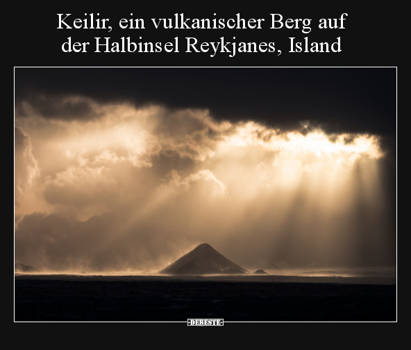 Keilir, ein vulkanischer Berg auf der Halbinsel Reykjanes..