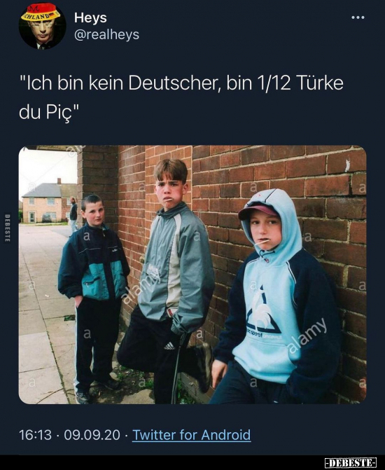 "Ich bin kein Deutscher, bin 1/12 Türke du.." - Lustige Bilder | DEBESTE.de