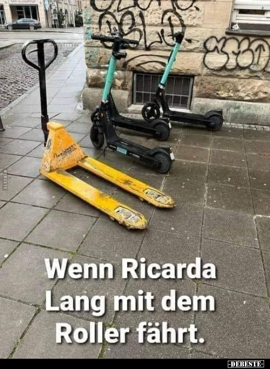 Wenn Ricarda Lang mit dem Roller fährt... - Lustige Bilder | DEBESTE.de