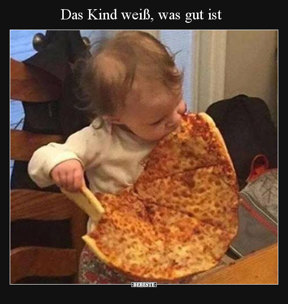 Pizza, Kinder