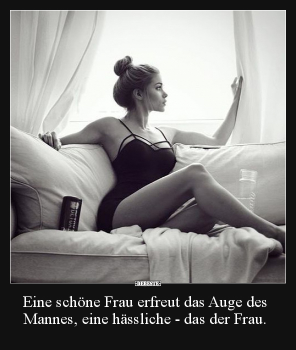 Eine schöne Frau erfreut das Auge des Mannes, eine.. - Lustige Bilder | DEBESTE.de