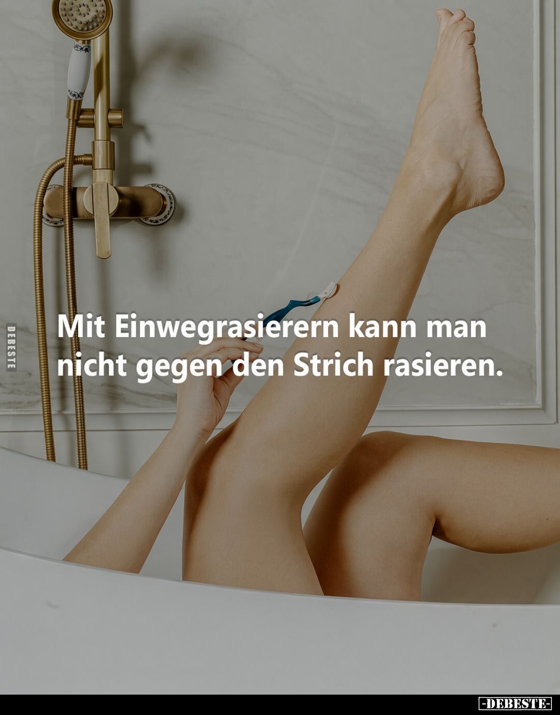 Mit Einwegrasierern kann man nicht gegen den Strich rasieren.