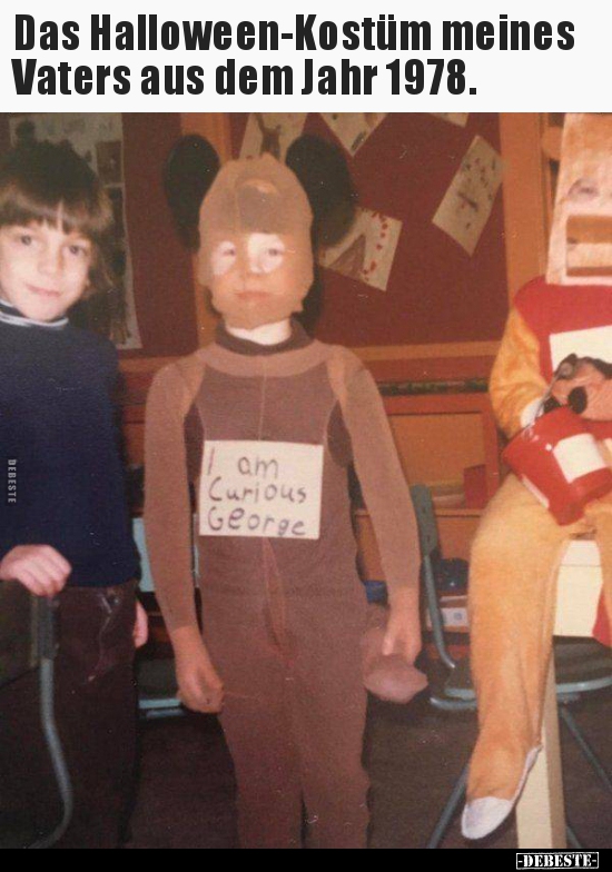 Das Halloween-Kostüm meines Vaters aus dem Jahr 1978...