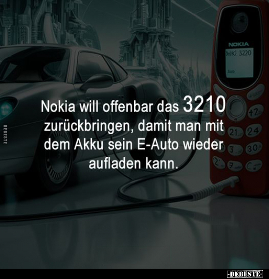 Nokia will offenbar das 3210 zurückbringen, damit.. - Lustige Bilder | DEBESTE.de