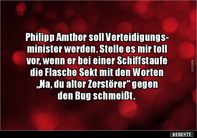 Philipp Amthor soll Verteidigungs- minister werden. Stelle.. - Lustige Bilder | DEBESTE.de